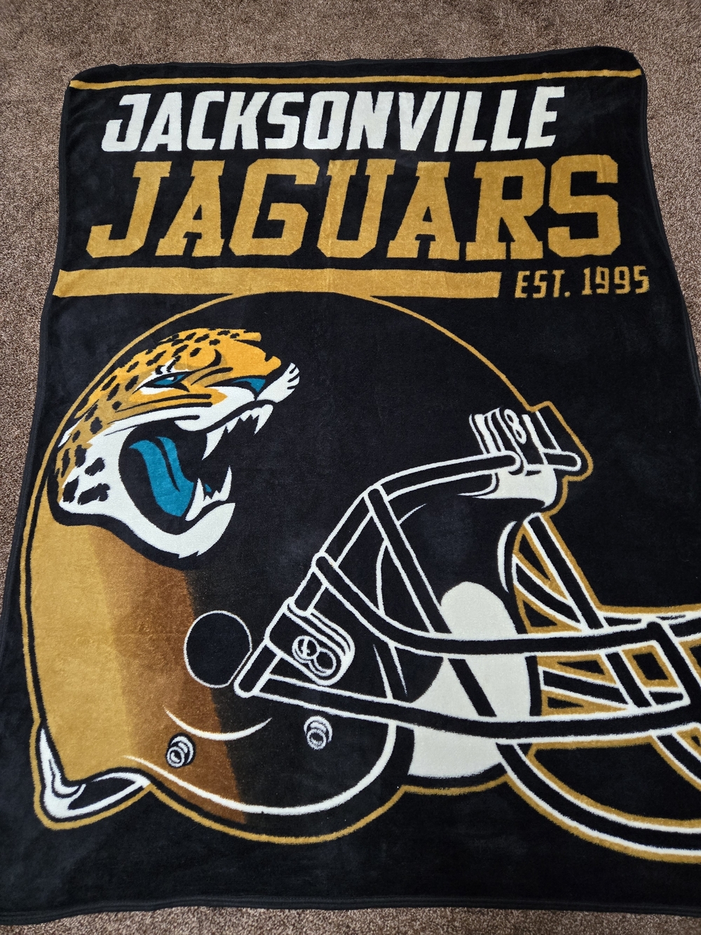 NFL Jacksonville Jaguars 58"×44" Plush Throw